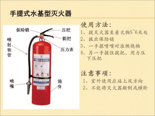 干粉灭火器使用步骤方法讲解  干粉灭火器使用方法五步